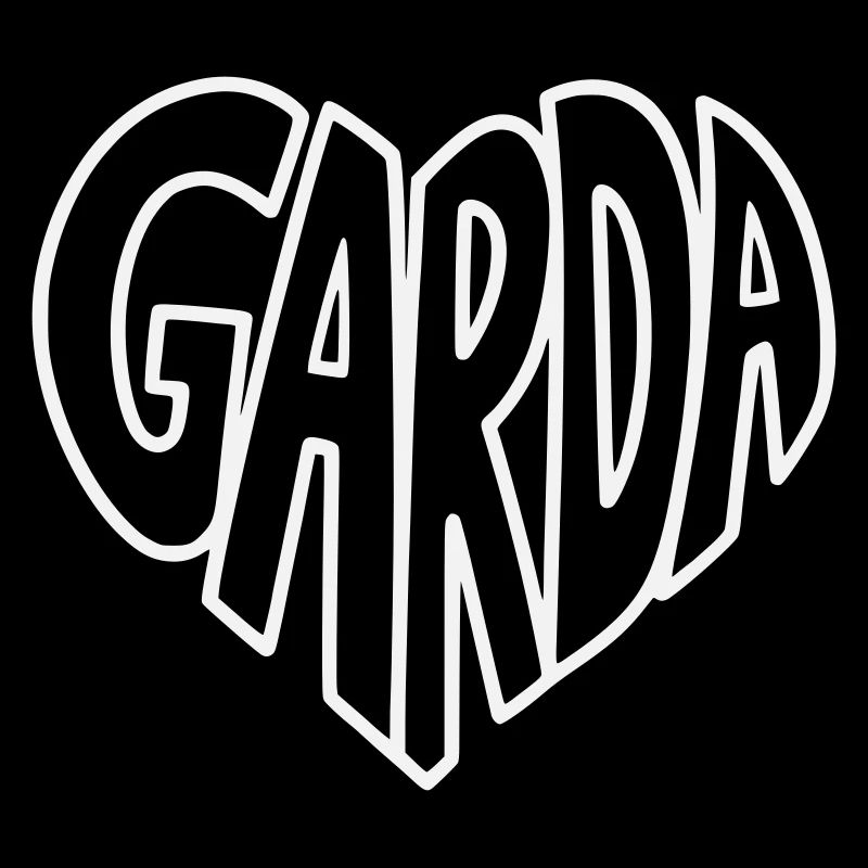 Garda Heart Font Logo