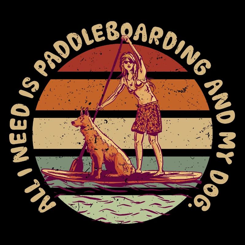 Stand Up Paddle Paddleboarding And My Dog