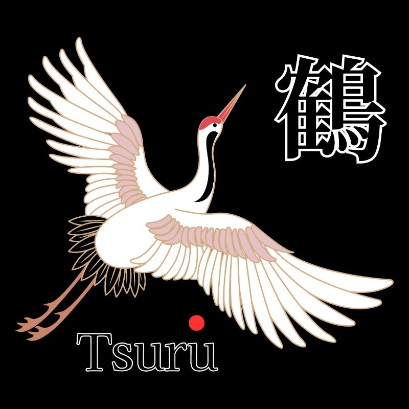 Tsuru Flugkunst Kanji