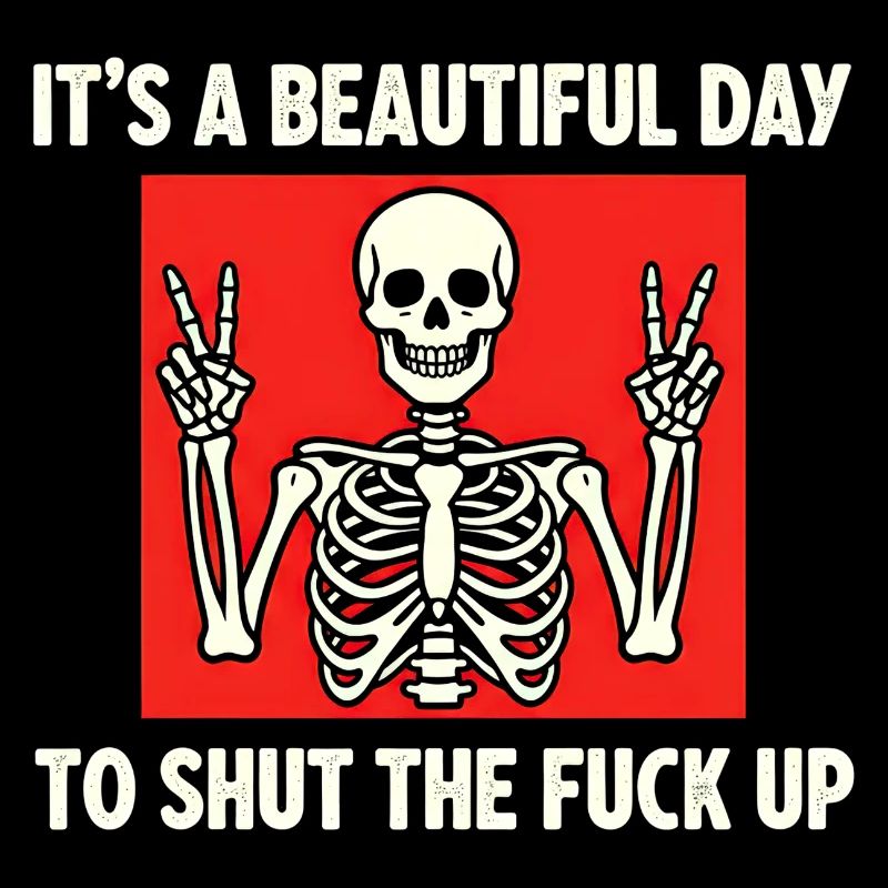 Skeleton Icon: Beautiful Day