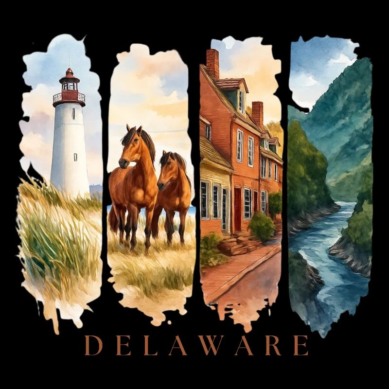 Delaware Vacation Travel – Coast & Lighthouse Motif