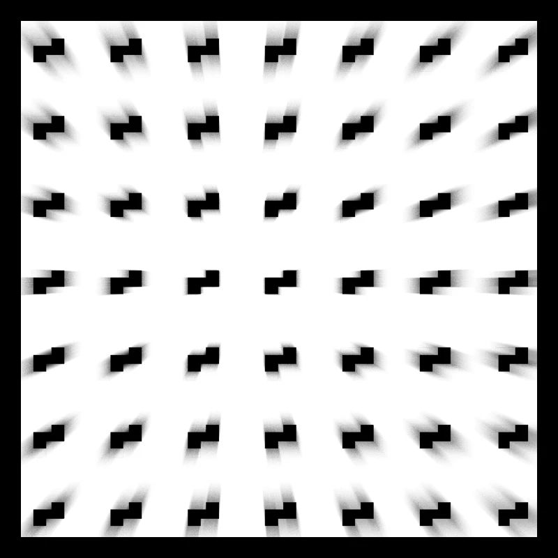 Schwarzweiß Rastersturm