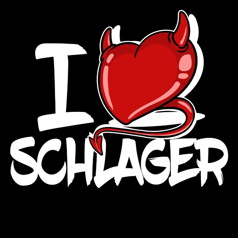 Ich Liebe Schlager Volksmusik Spruch Statement