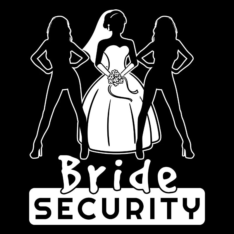 Braut Security Team Partnerlook Junggesellin Fun