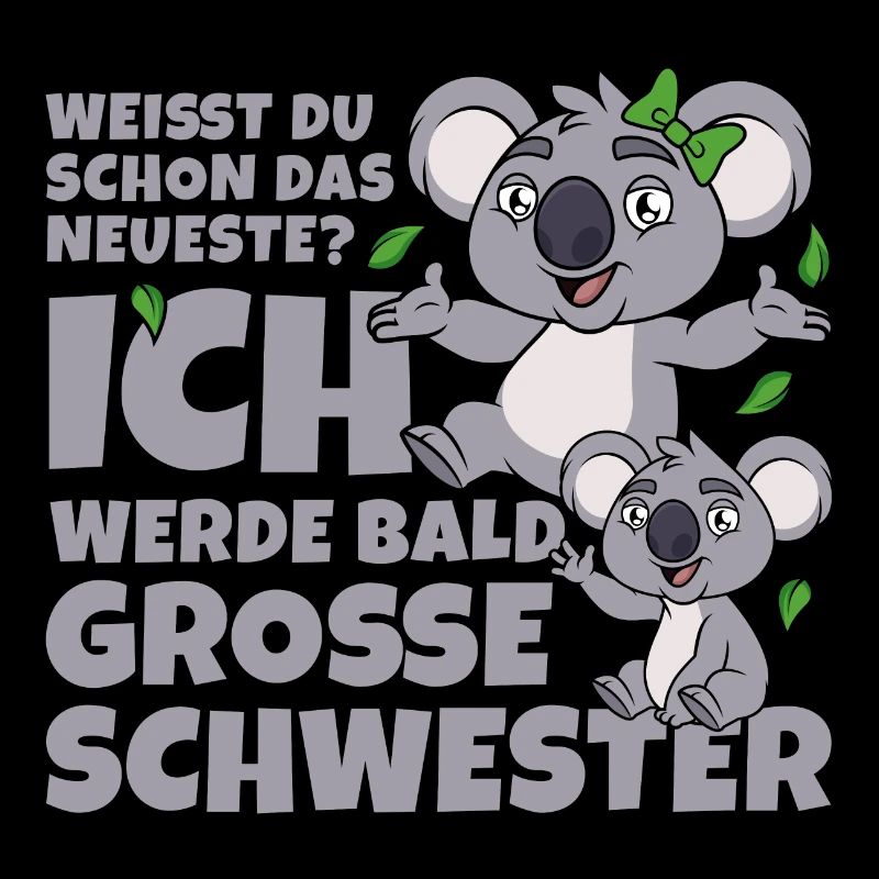 Bald Große Schwester Koala Geschwister Mädchen