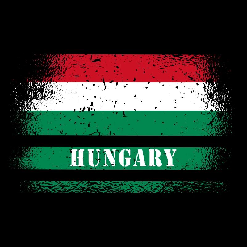 Drapeau vintage Hongrie