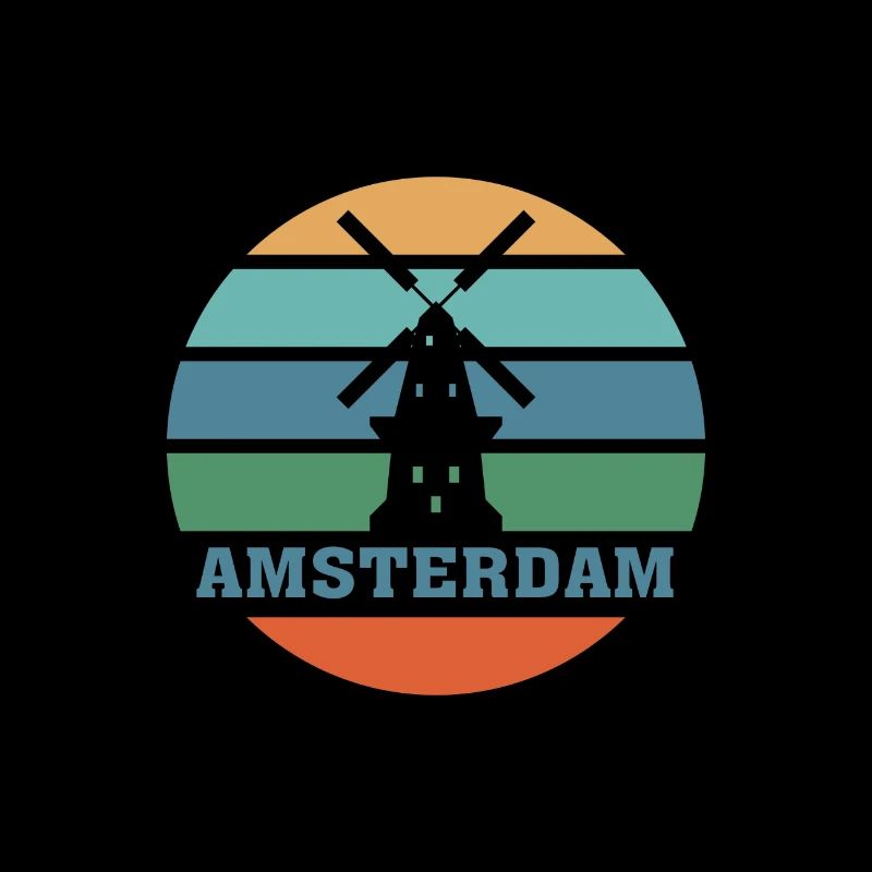 Amsterdam City Skyline Pays-Bas Landmark
