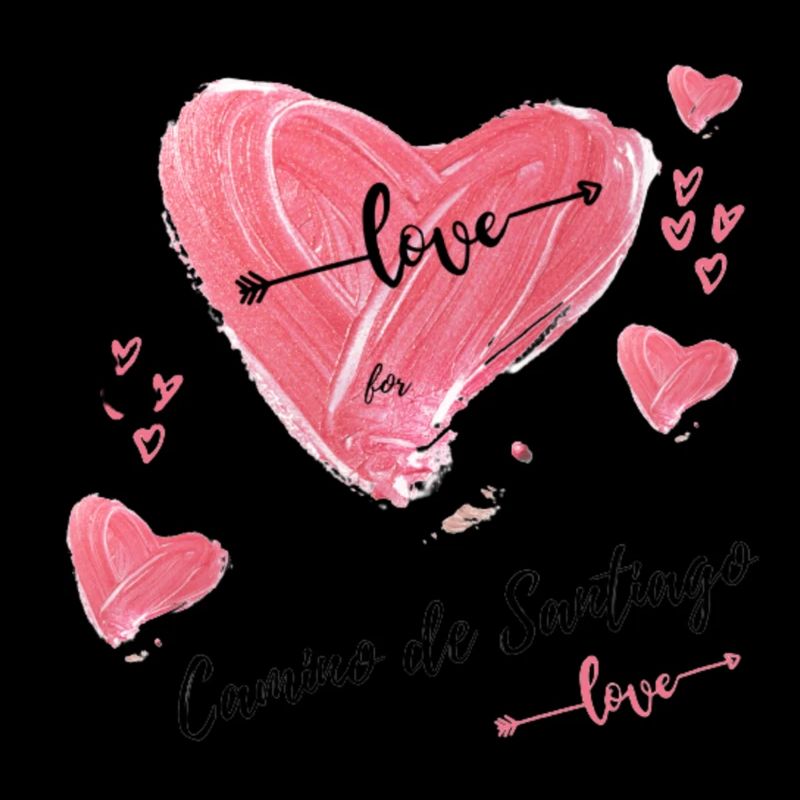 Cœur sur le chemin de Saint-Jacques-de-Compostelle