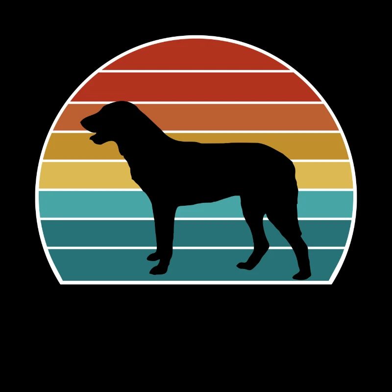 Cao De Castro Laboreiro Chien Silhouette Vintage Soleil
