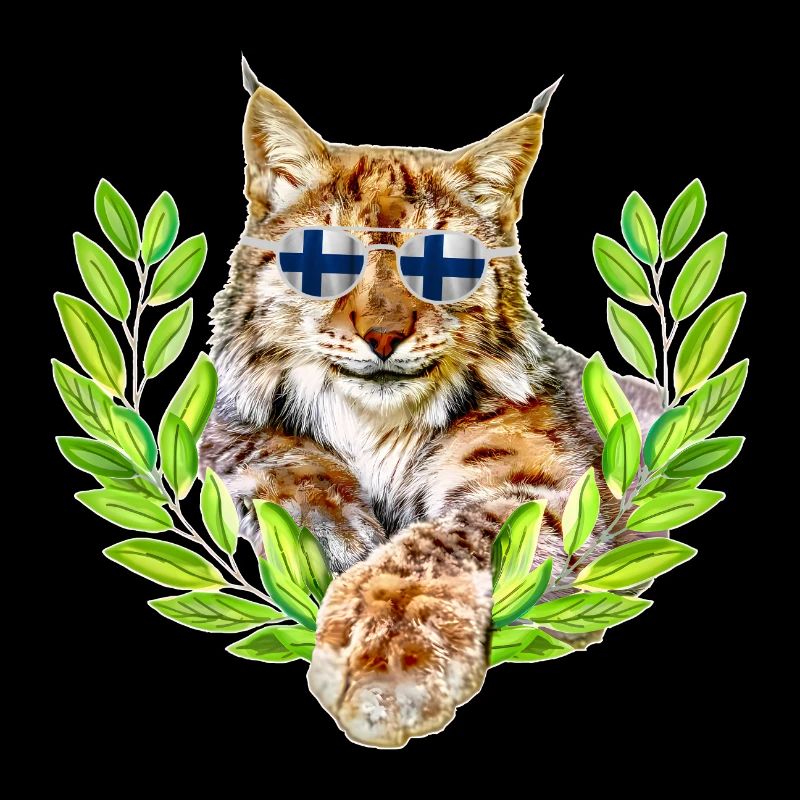 Finnland Luchs lächelnd cool