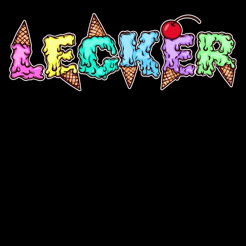 Lecker Nachspeise Eis Süßigkeiten Naschkatzen