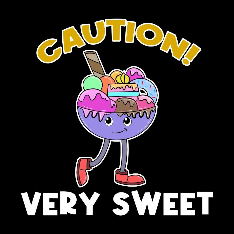 Süßigkeiten Naschkatzen Bonbon Statement Eis