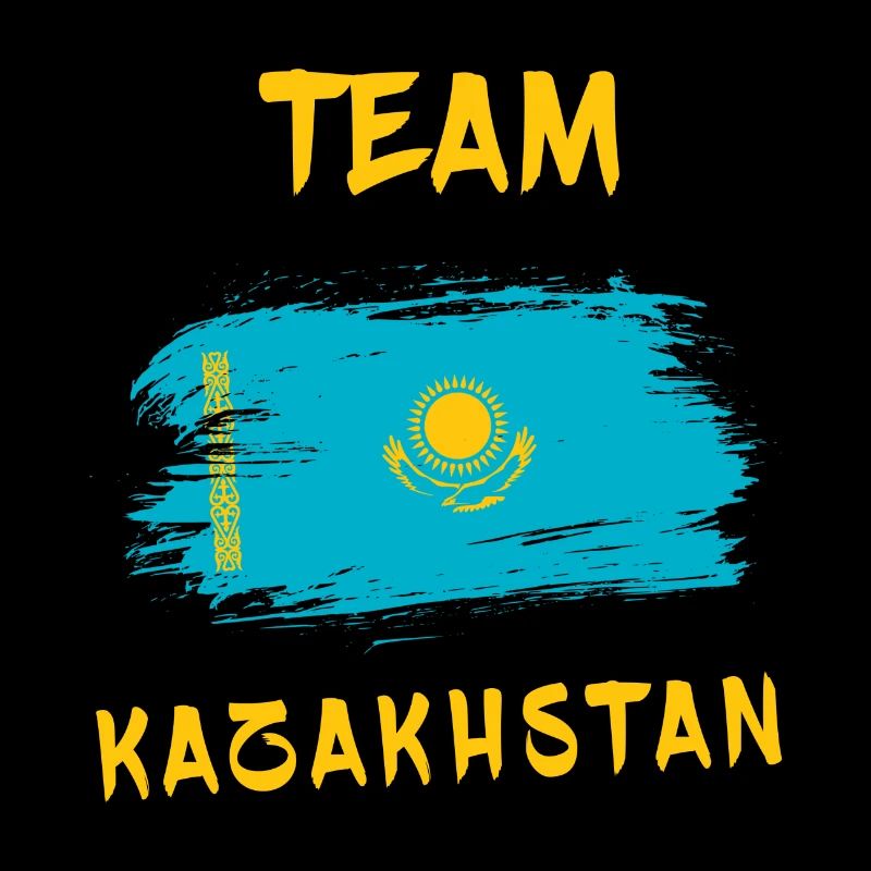 Drapeaux de l'équipe du Kazakhstan