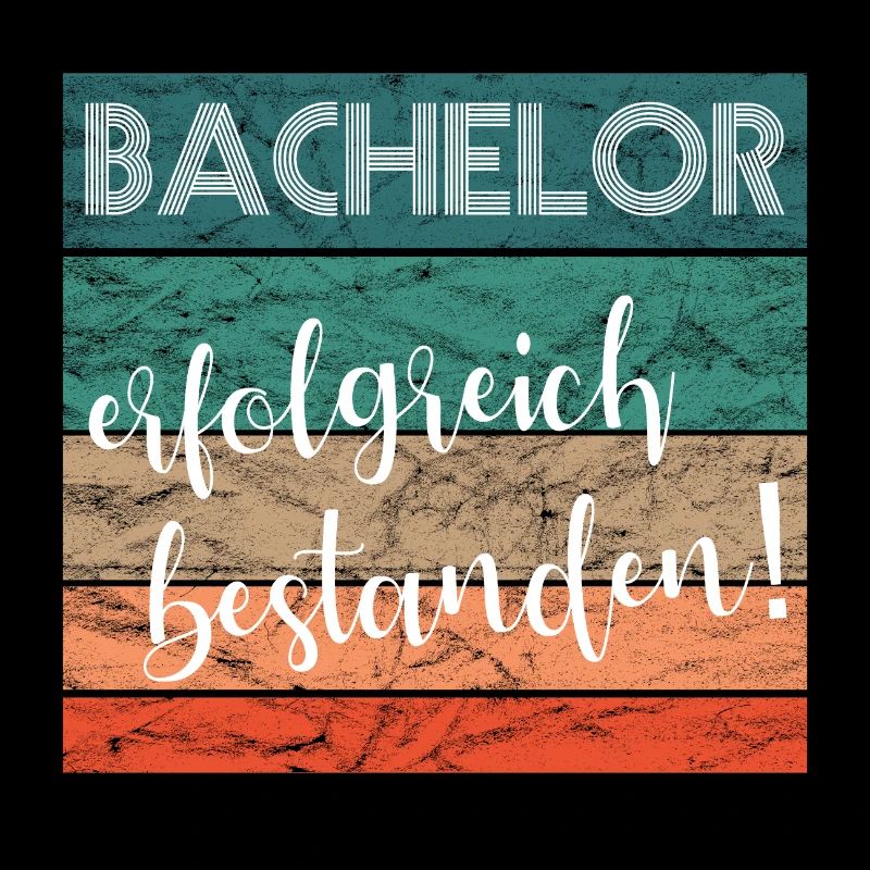 Bachelor erfolgreich bestanden Abschluss retro