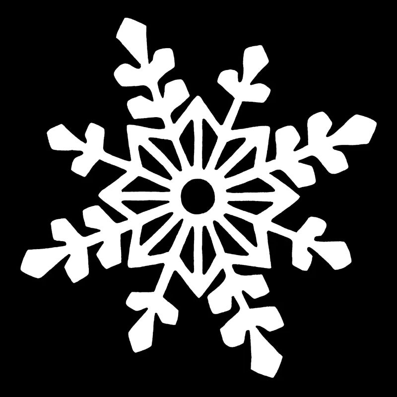 Flocon de neige blanc