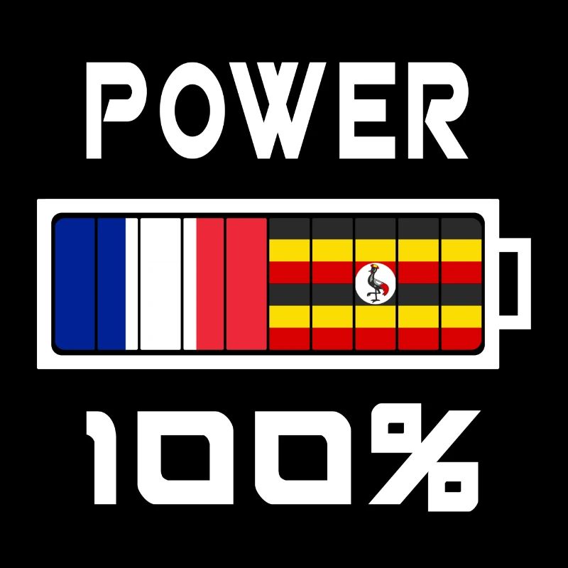 Uganda und Frankreich Power 100%