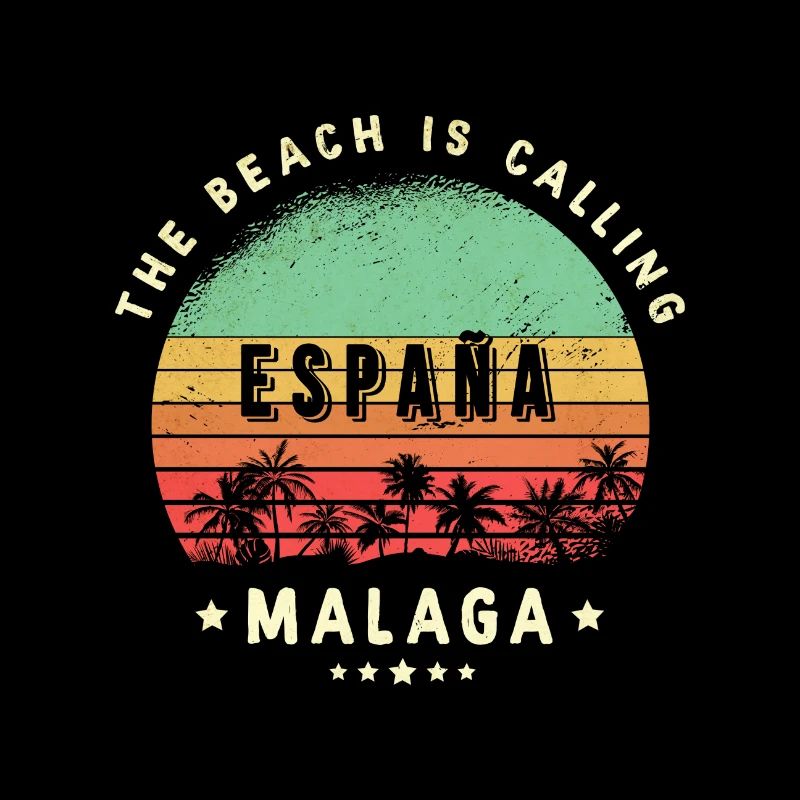 Malaga Spanien Strand Design