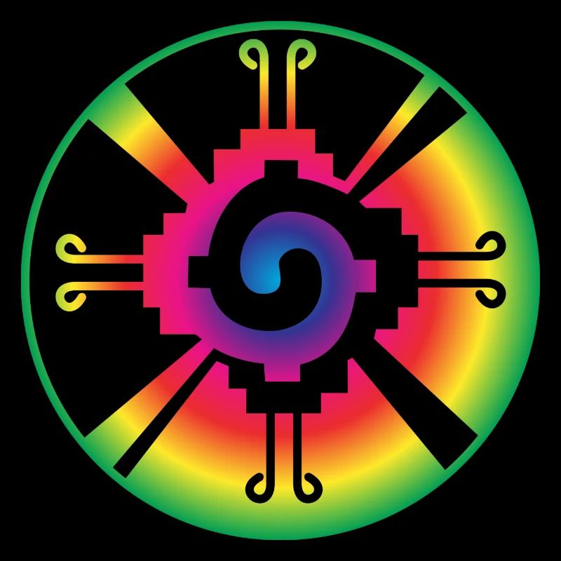 Galactic Butterfly Hunab Ku - aztec symbol