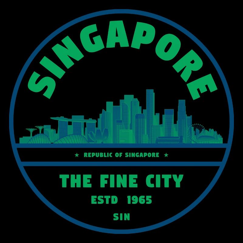 Emblème de la Skyline de Singapour