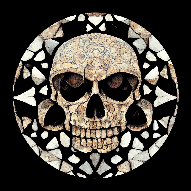 Maya-Kunst - Stammesschädel