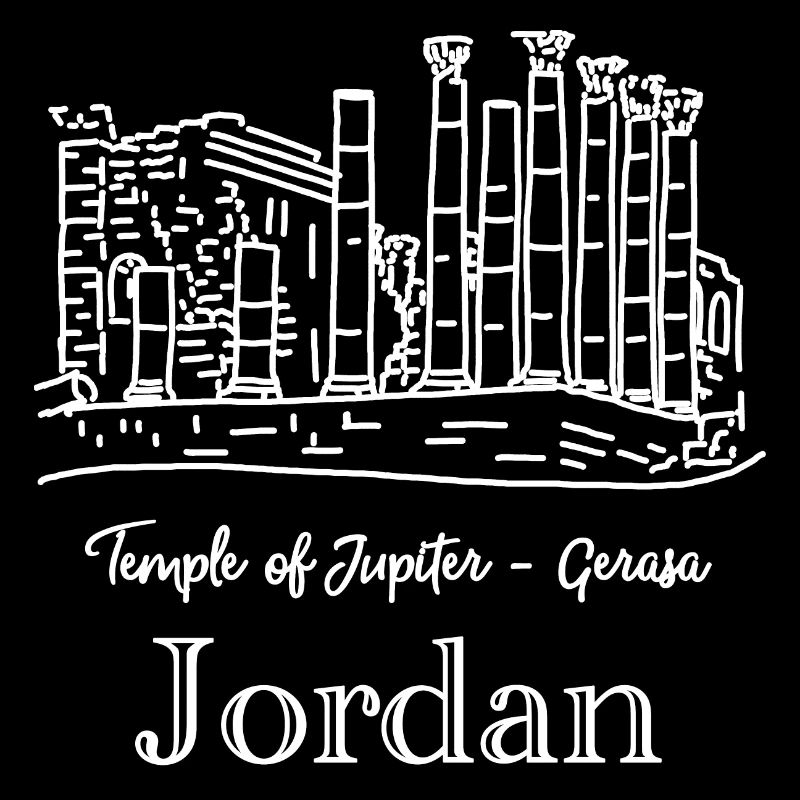 Jordanien, Gerasa, Tempel des Jupiter