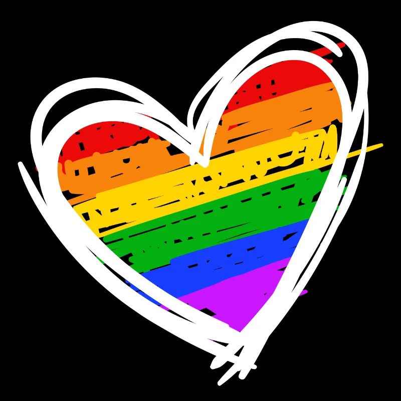 Lgbt Love Heart Equality Rainbow