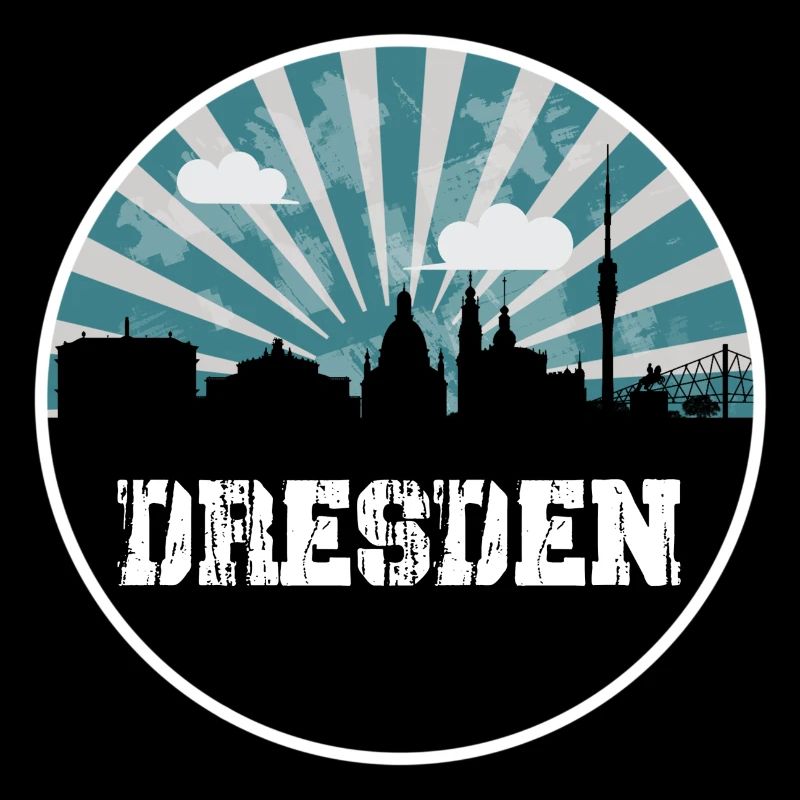 Dresden Blue Hour Skyline