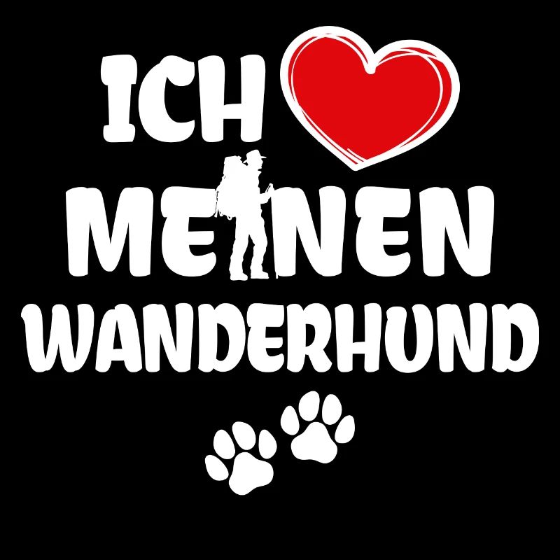 Ich Liebe Wandern Bergsteigen Statement Herz