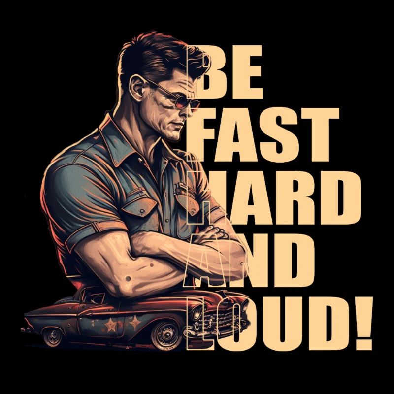 Mechanic with classic car