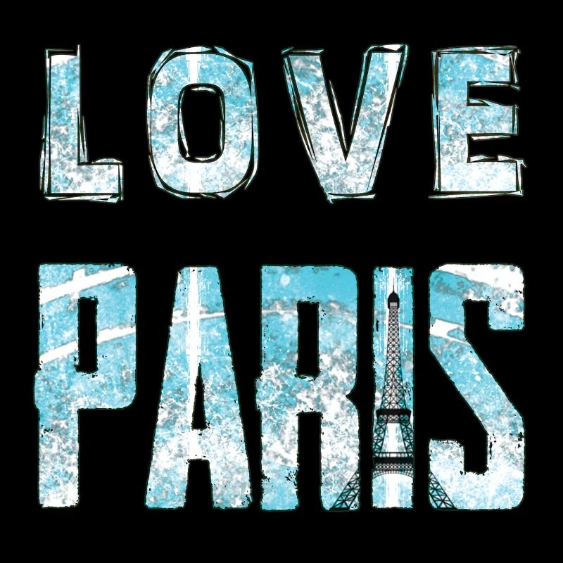 Love Paris Wasser-Effekt Design