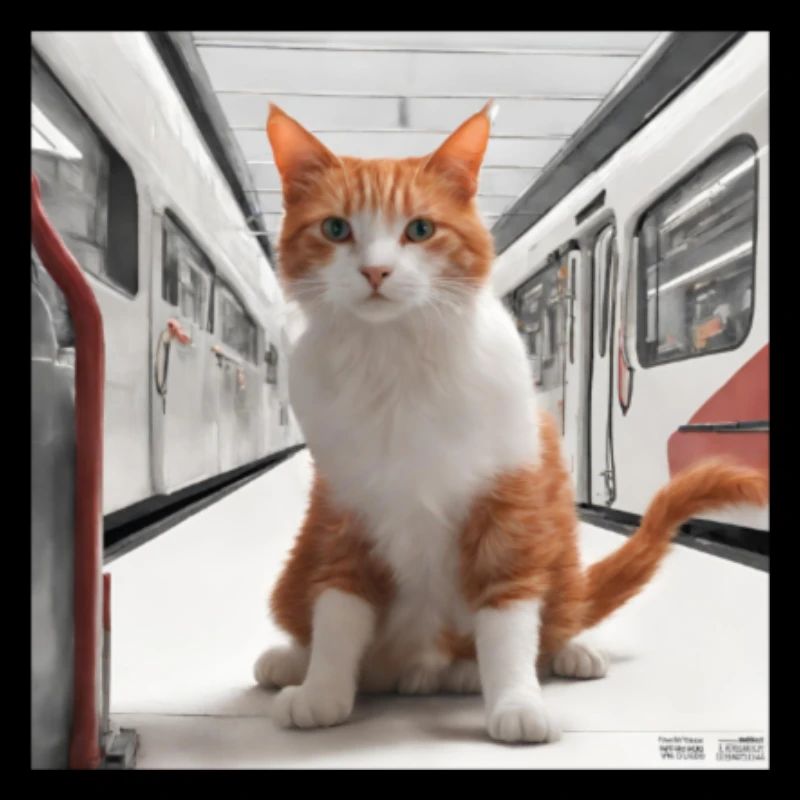 Reisekatze #5 (Zug)