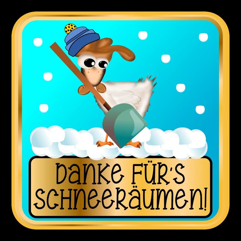 DANKESCHÖN WINTERDIENST - SCHNEERÄUMEN HUHN