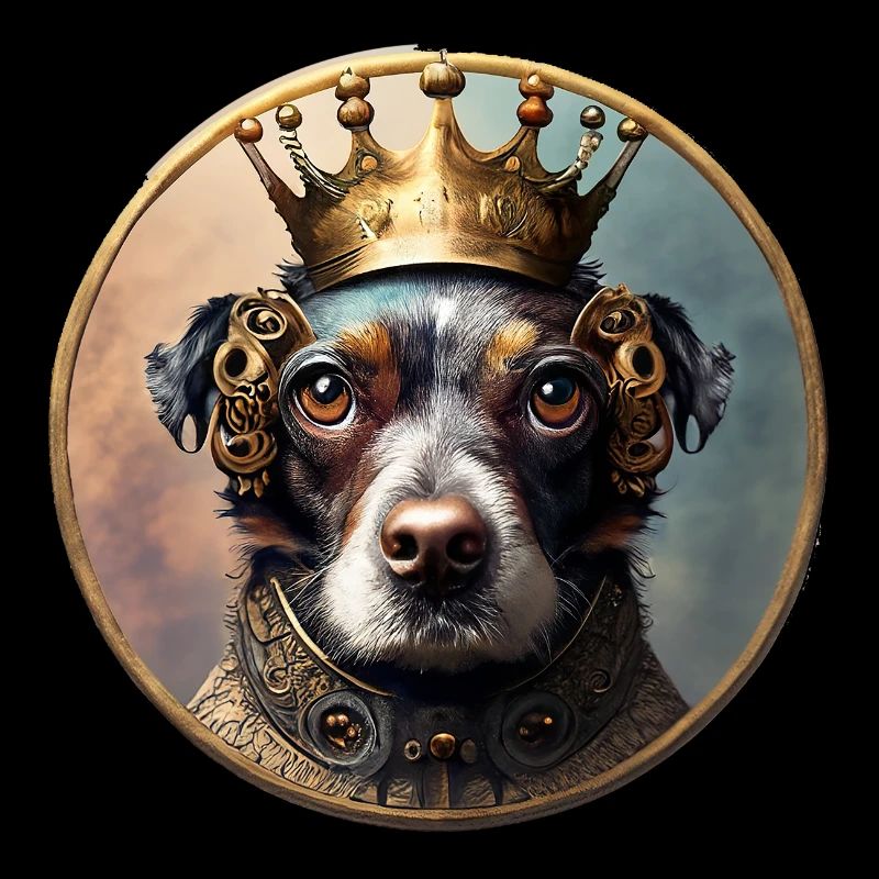 Royal Dog with Crown