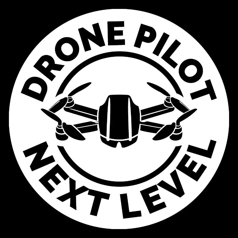 Logo de l’écusson du pilote de drone icône de l’emblème de l’icône du drone