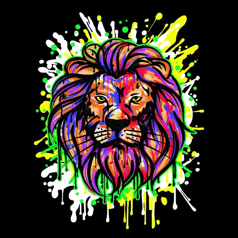 Zeichnen Illustration Tattoo Graffiti Löwe Kunst