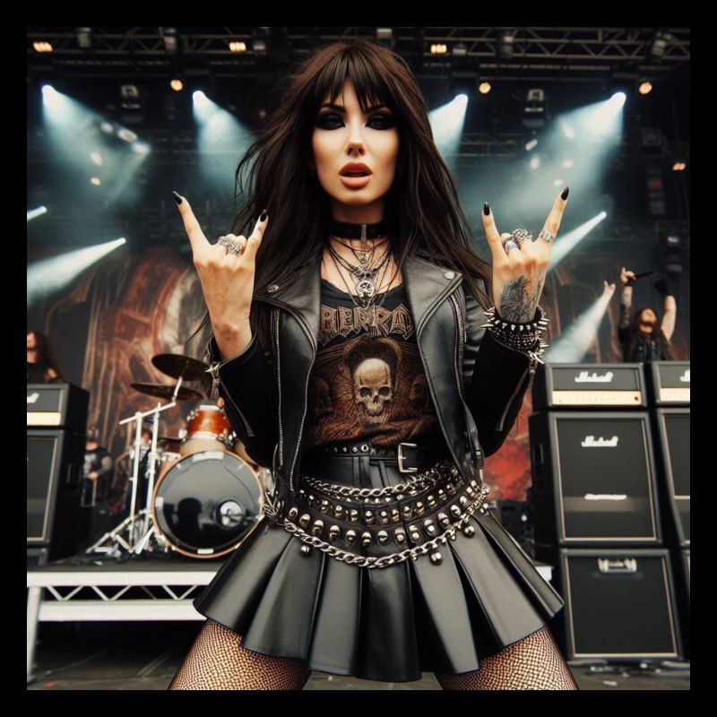 Metalhead vor der Bühne