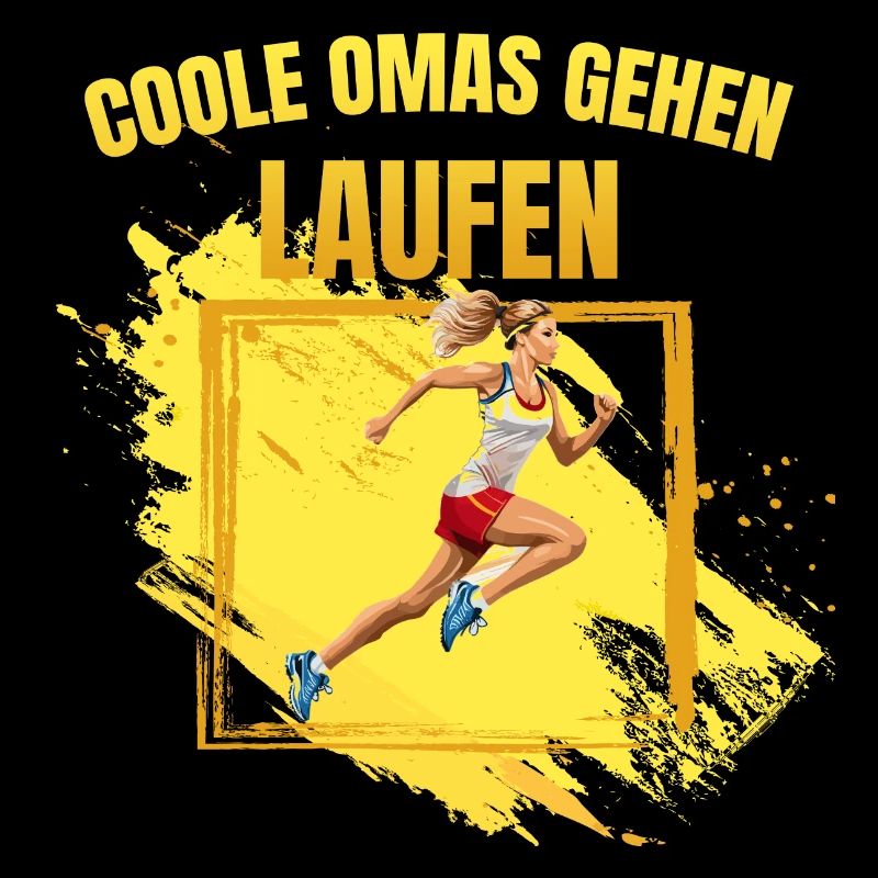 Coole Omas gehen Laufen