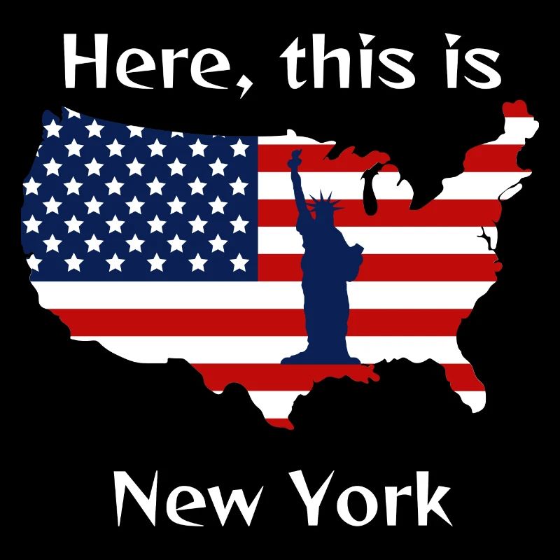 Drapeau USA et Statue de la Liberté