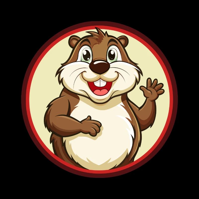 Gopher Bunte Kawaii Cartoon Figur Clipart