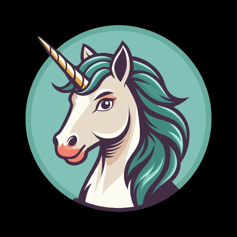 Einhorn Kawaii Cartoon Figur Tier Haustier Gesicht