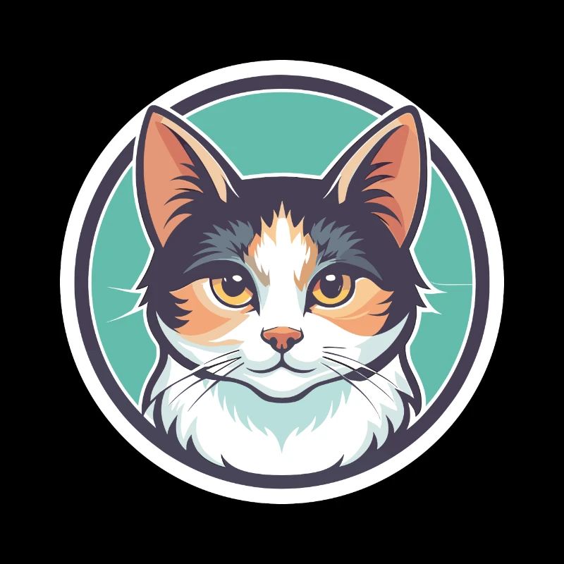 Turkish Van Cat Breed Cartoon Kawaii Animal Pet
