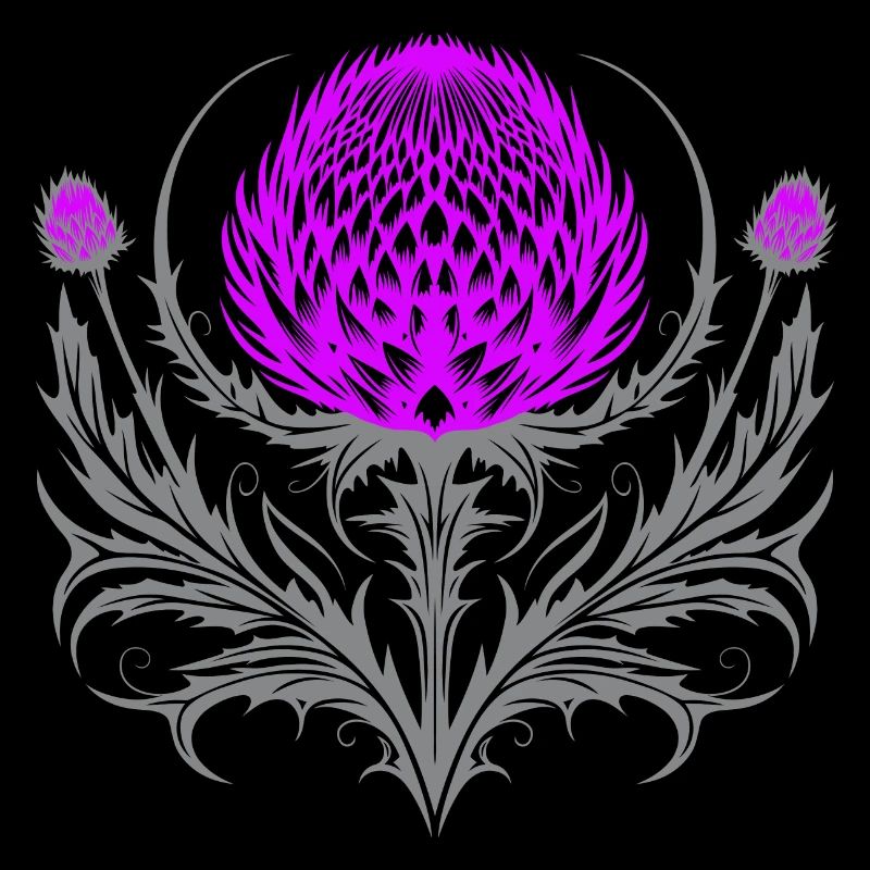 Distel Tattoo Chardon Ecossais Art Botanique