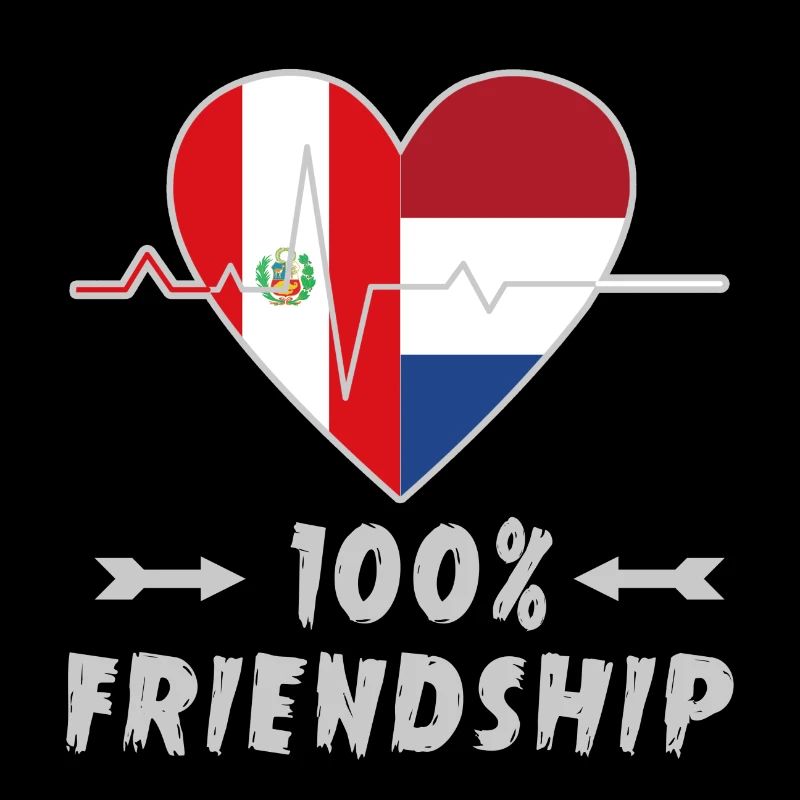 Peru und Niederlande 100% Freundschaft