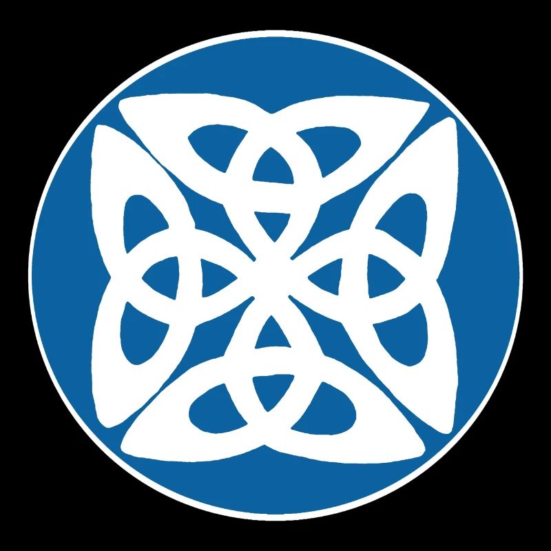 Blue Celtic symbol