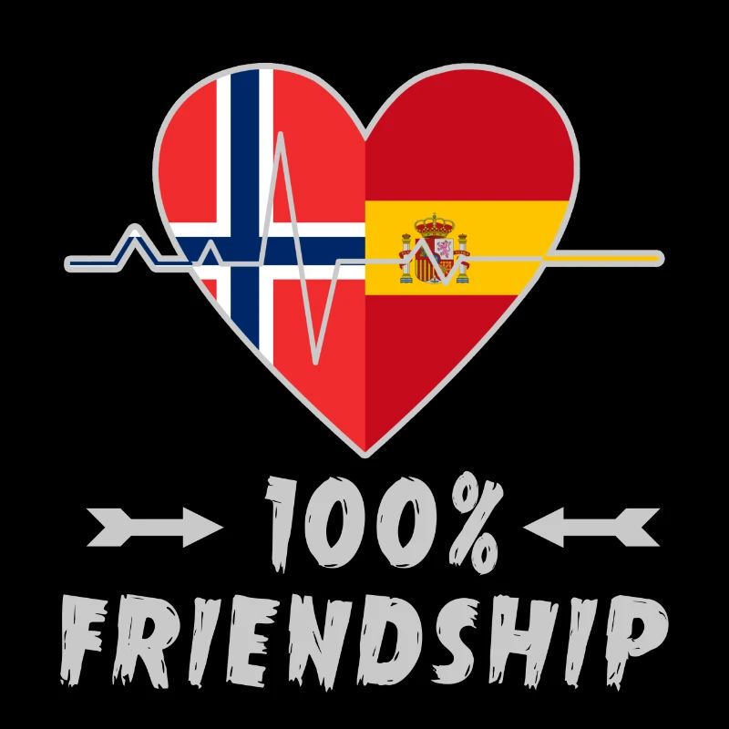 Norway and Spain 100% friendship
