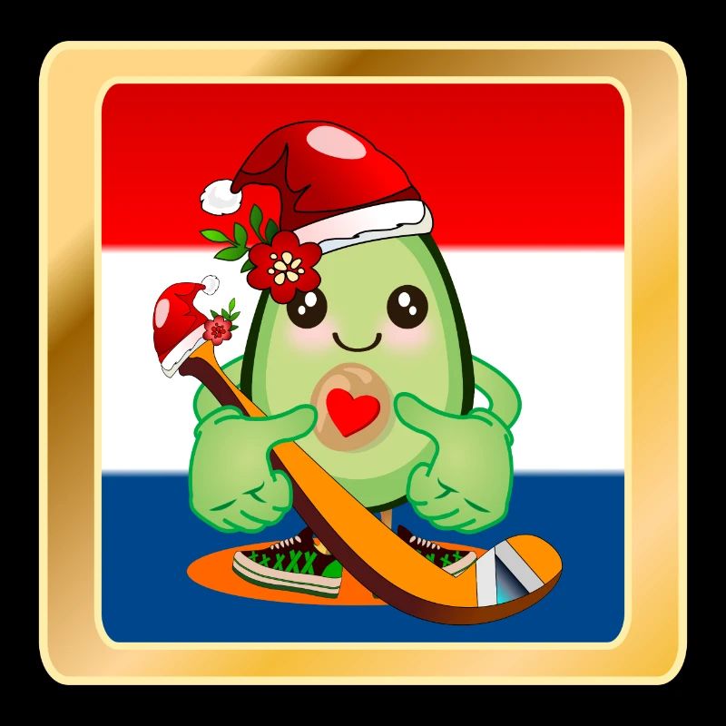 Weihnachtsgeschenke Avocado Eishockeyspieler