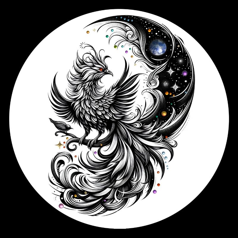 La comète Phoenix dans le cercle lunaire