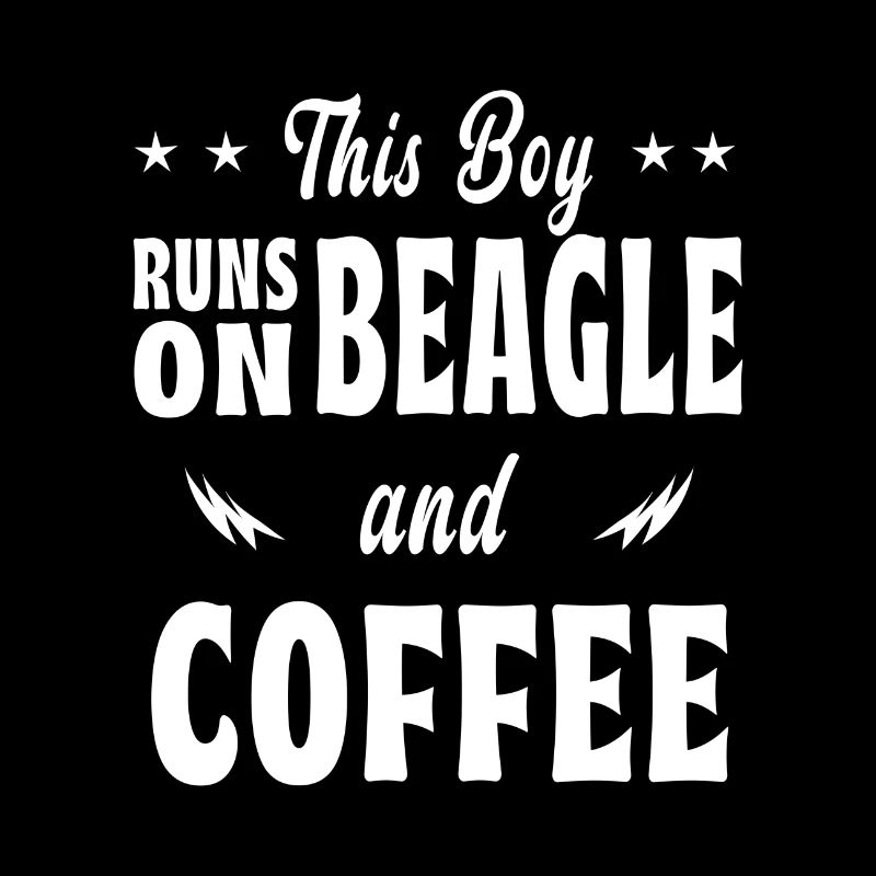 This boy beagle coffee design