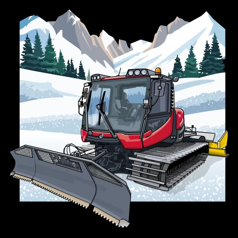 Déneigement de la dameuse