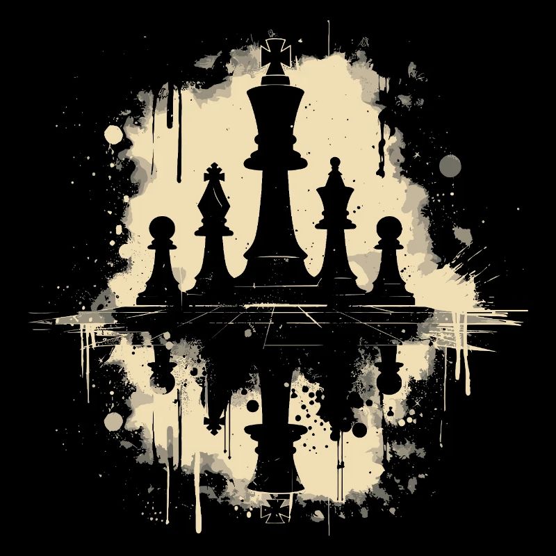 Chess Pieces Graffiti